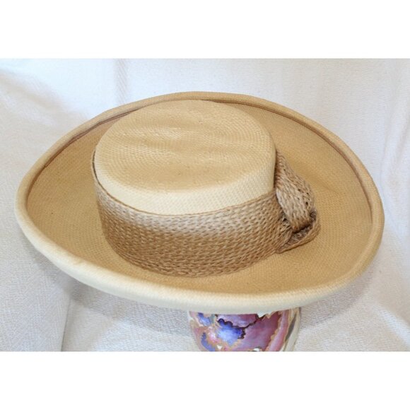 Lily J. by Eric Javits women's sun Hat wrap tie designer Size Small summer - Picture 9 of 12